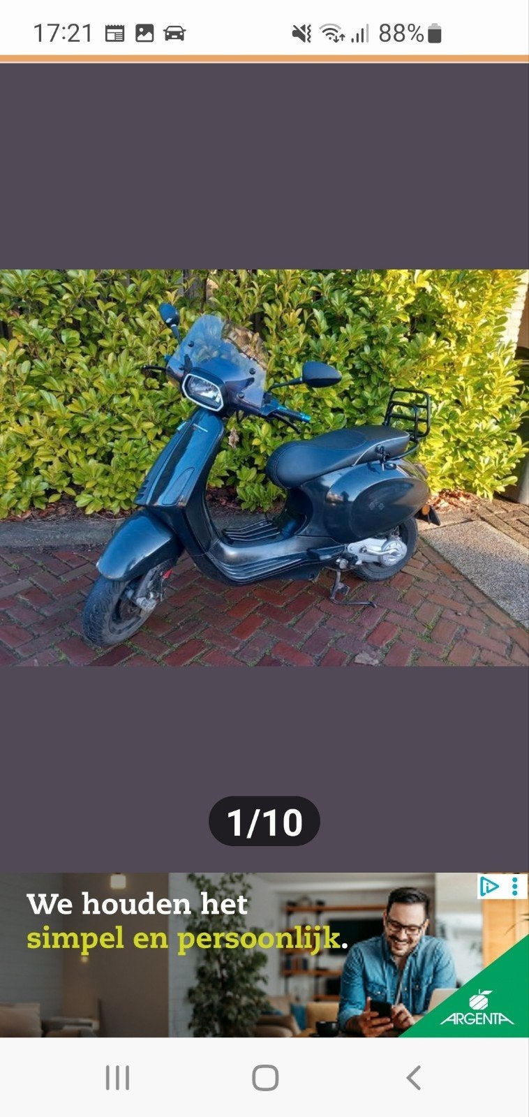 vespa sprint 2014 geel kenteken 4 takt., Ophalen of Verzenden, Benzine, Overige modellen