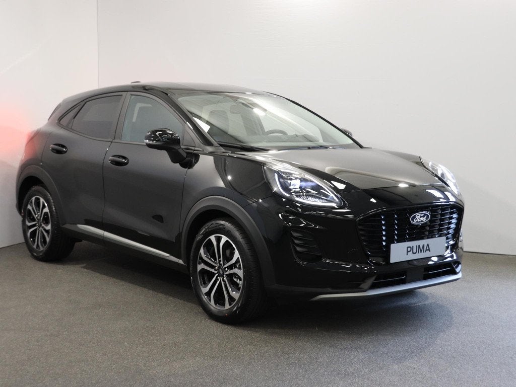 Ford Puma 1.0 EcoBoost Hybrid Titanium | Direct leverbaar ui, Auto's, Ford, 12 maanden, Puma, Automatische klimaatregeling, Zwart