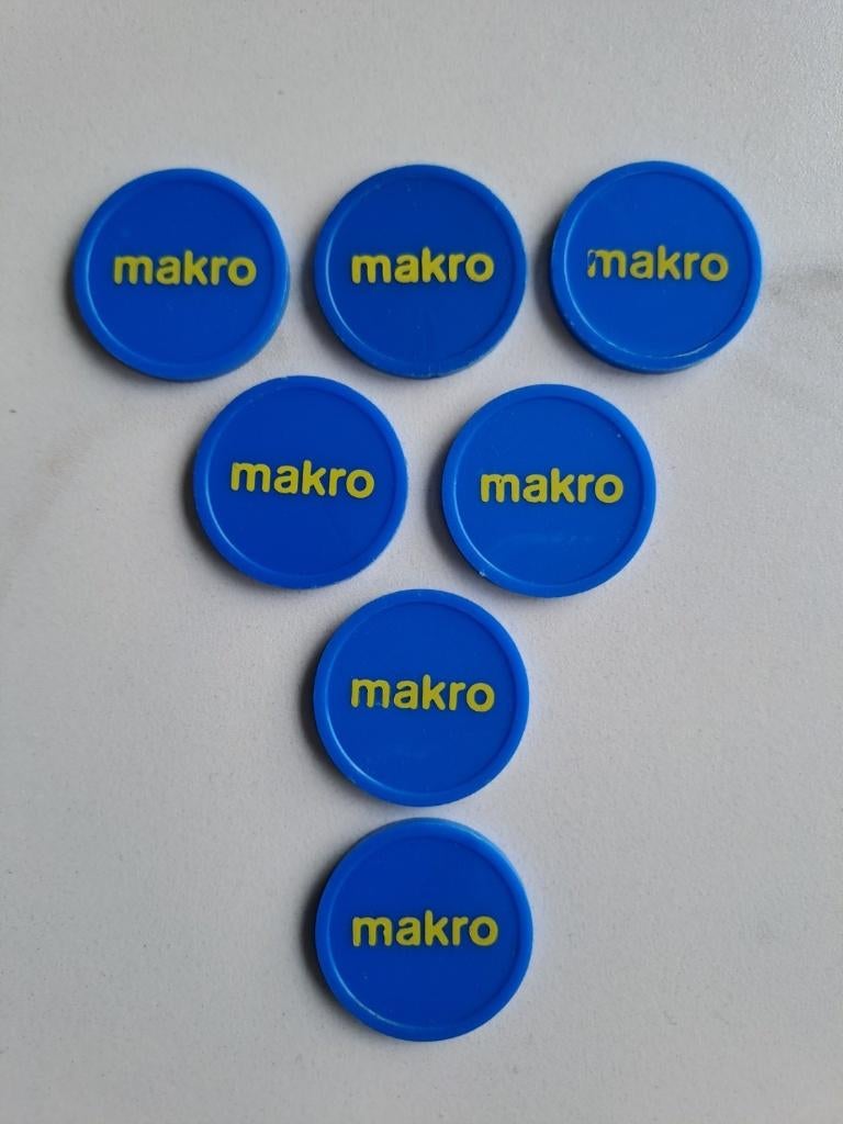 MAKRO winkelwagenmuntjes, Ophalen