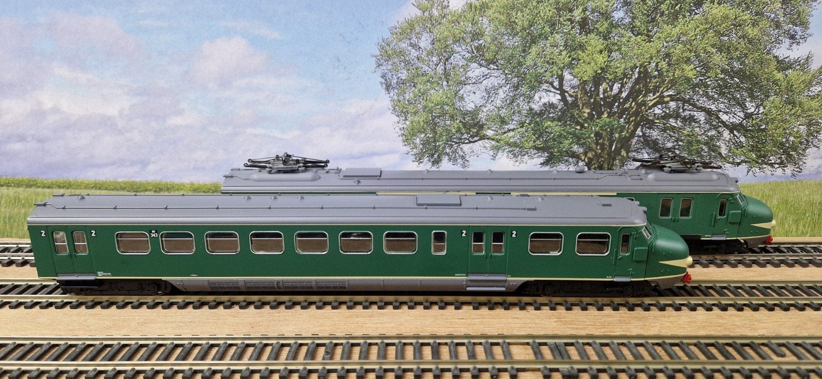 Piko 57320 groene hondekop 343, Analoog, Zo goed als nieuw, Gelijkstroom, Locomotief