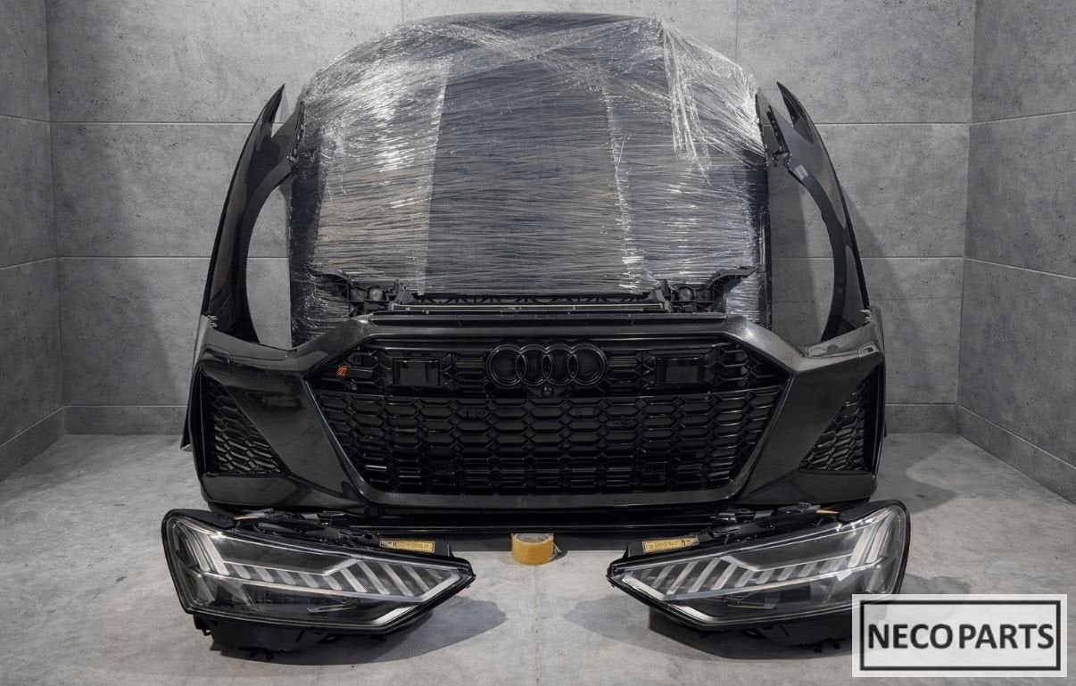 AUDI RS6 4K C8 VOORKOP C4P COMPLEET ORIGINEEL ALLES LEVERBAA, Gebruikt, -, Achter, -