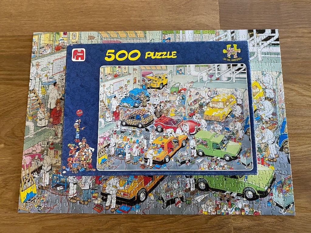 Jan van Haasteren puzzel., Ophalen of Verzenden, 500 t/m 1500 stukjes, Zo goed als nieuw, Legpuzzel