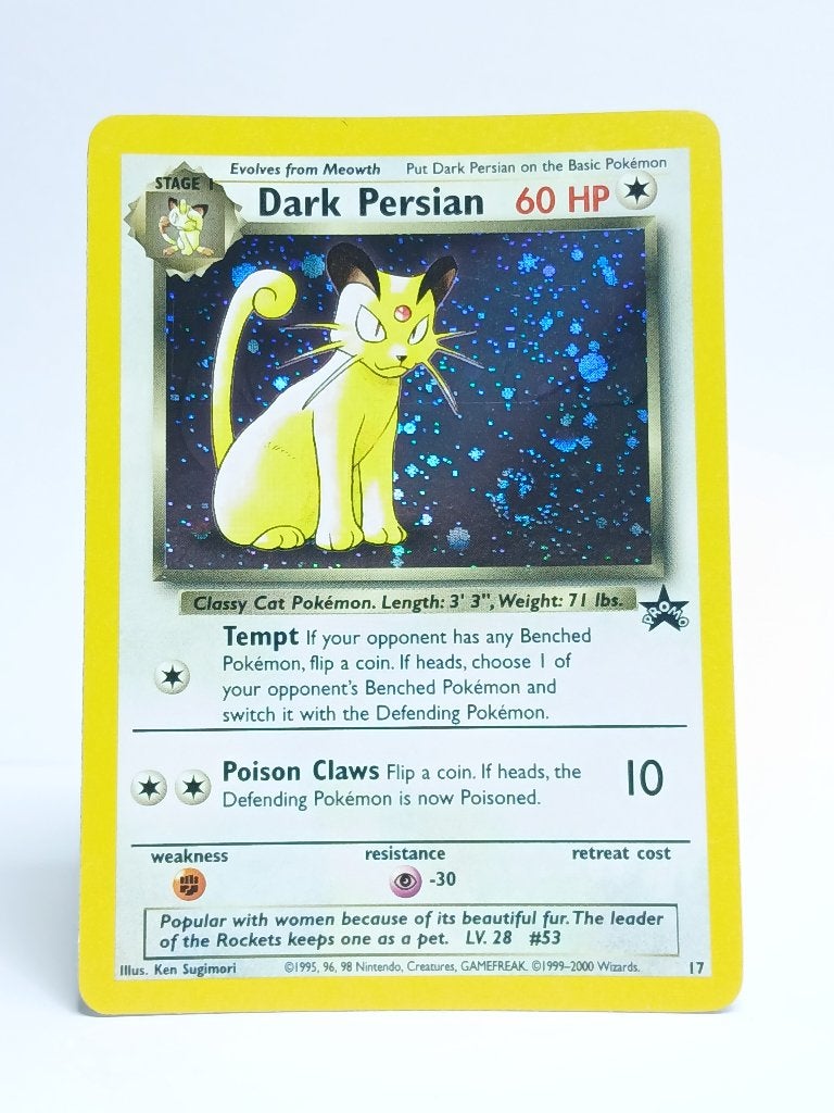 Pokémon - Promo - Dark Persian - 17 - Holo, Hobby en Vrije tijd, Verzamelkaartspellen | Pokémon, Verzenden, Zo goed als nieuw