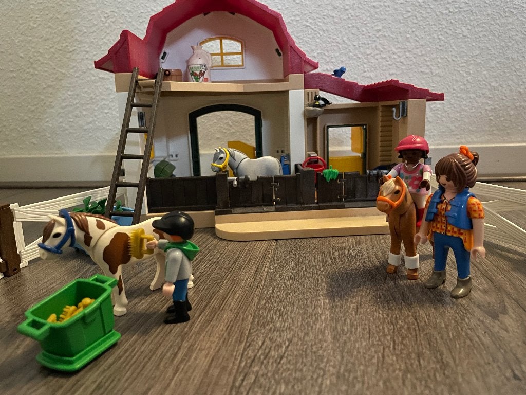 Playmobil paardenstal, Ophalen of Verzenden, Zo goed als nieuw, Complete set, Overige typen