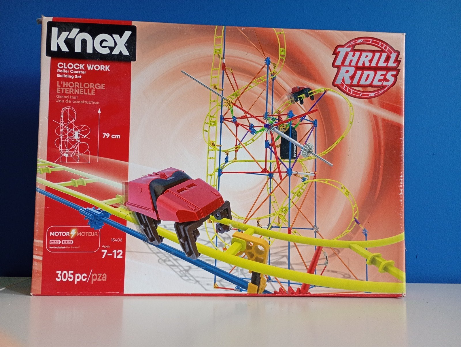 K'nex Achtbaan met Takelfunctie - Clock Work Thrill Rides, Ophalen of Verzenden, Gebruikt, K'nex