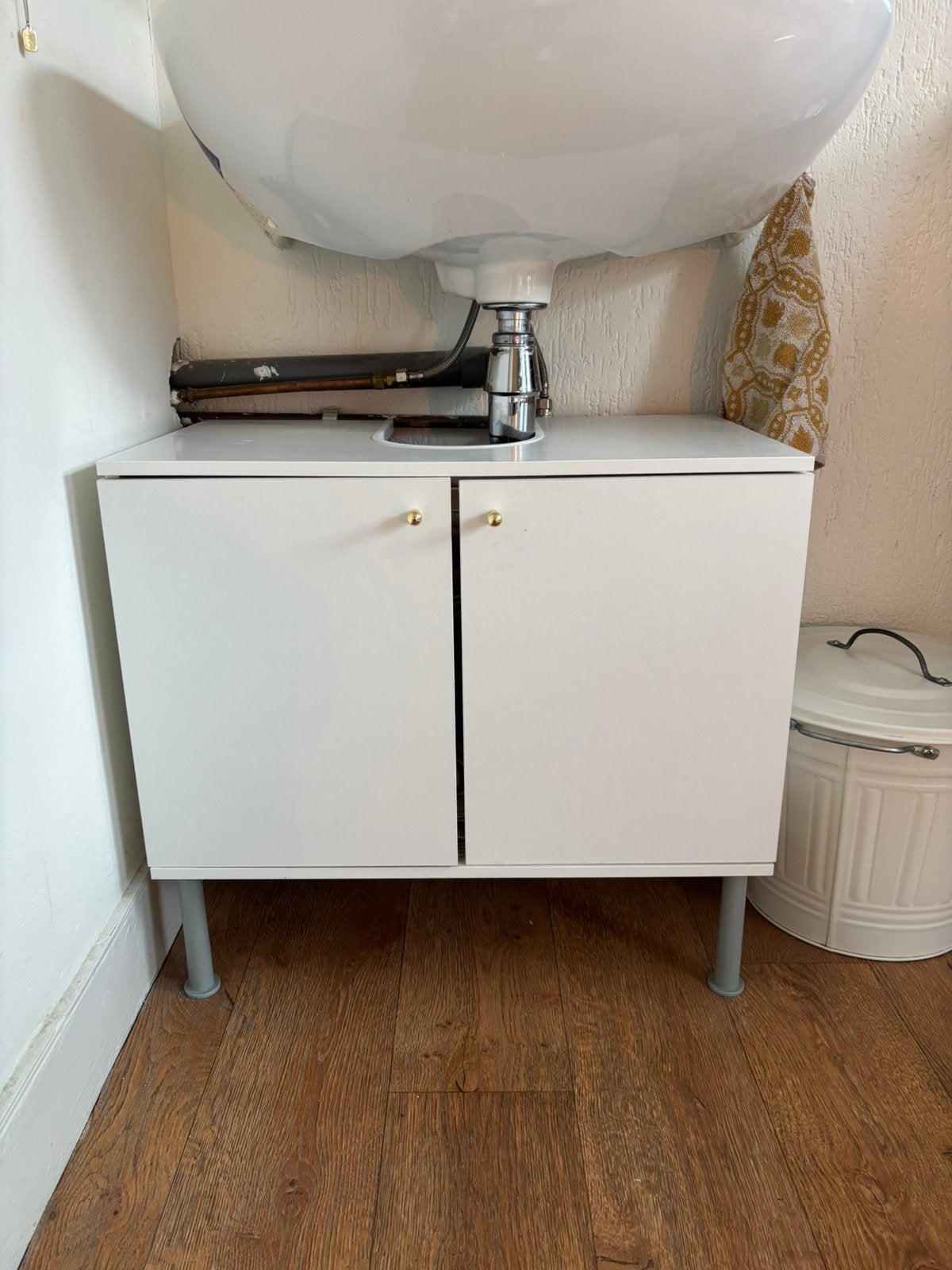 Wastafelmeubel wc kastje onder gootsteen, Huis en Inrichting, Badkamer | Badkamermeubels, Ophalen, Minder dan 50 cm, Gebruikt