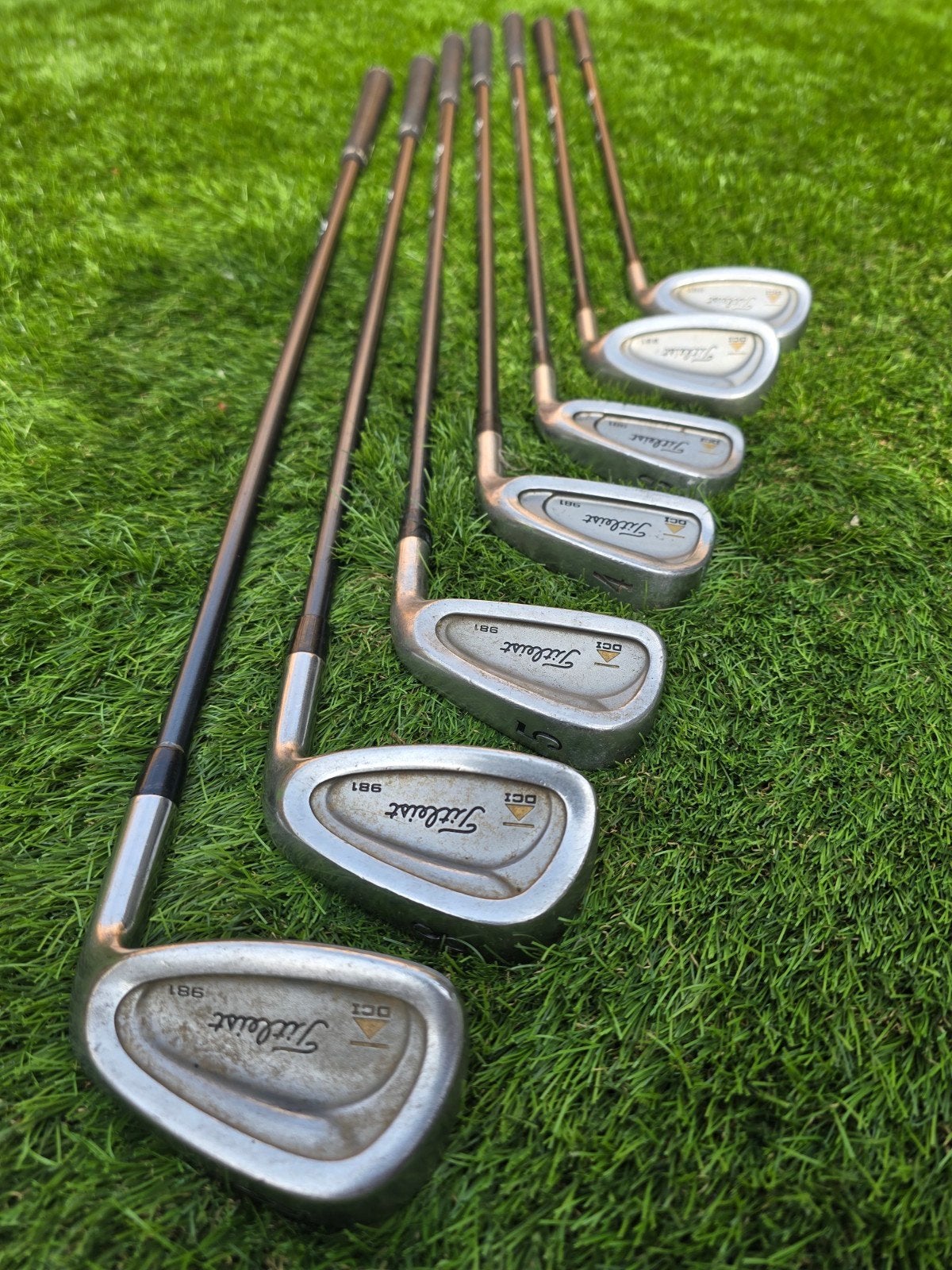 Titleist ijzerset (P, S, 3, 4, 5, 8, 9), Sport en Fitness, Golf, Ophalen, Gebruikt, Set, Overige merken