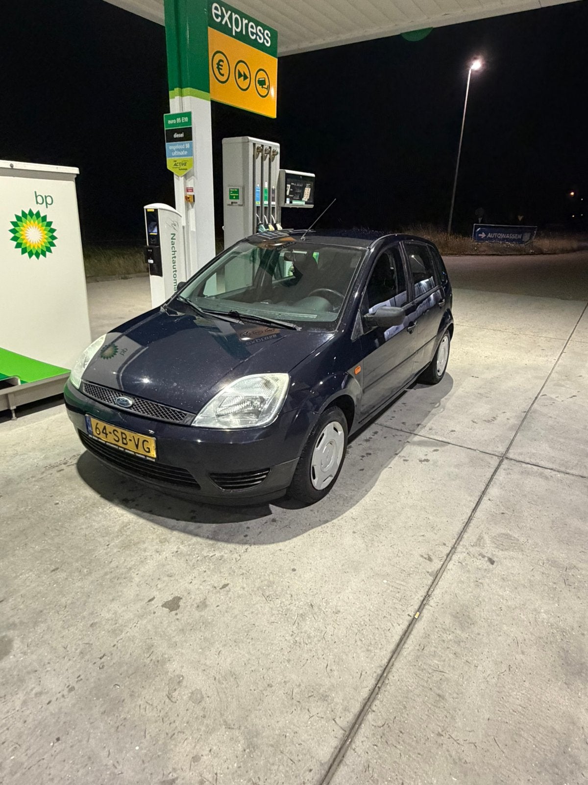Ford Fiësta 1.3 8V 5DR 2005 Blauw, Auto's, Ford, 1299 cc, 40 €/maand, 4 cilinders, Blauw