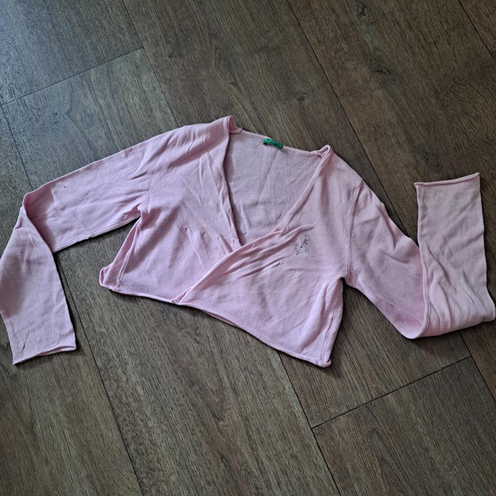 roze wikkelvestje mt 140, Meisje, Trui of Vest, Ophalen of Verzenden, Zo goed als nieuw