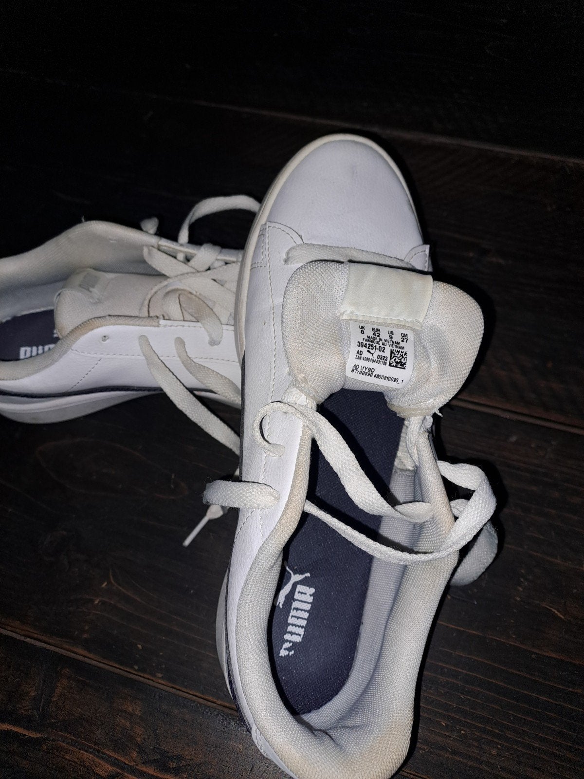 Puma Sneakers - Wit met blauw detail, Kleding | Heren, Schoenen, Puma, Wit, Ophalen of Verzenden, Sneakers of Gympen