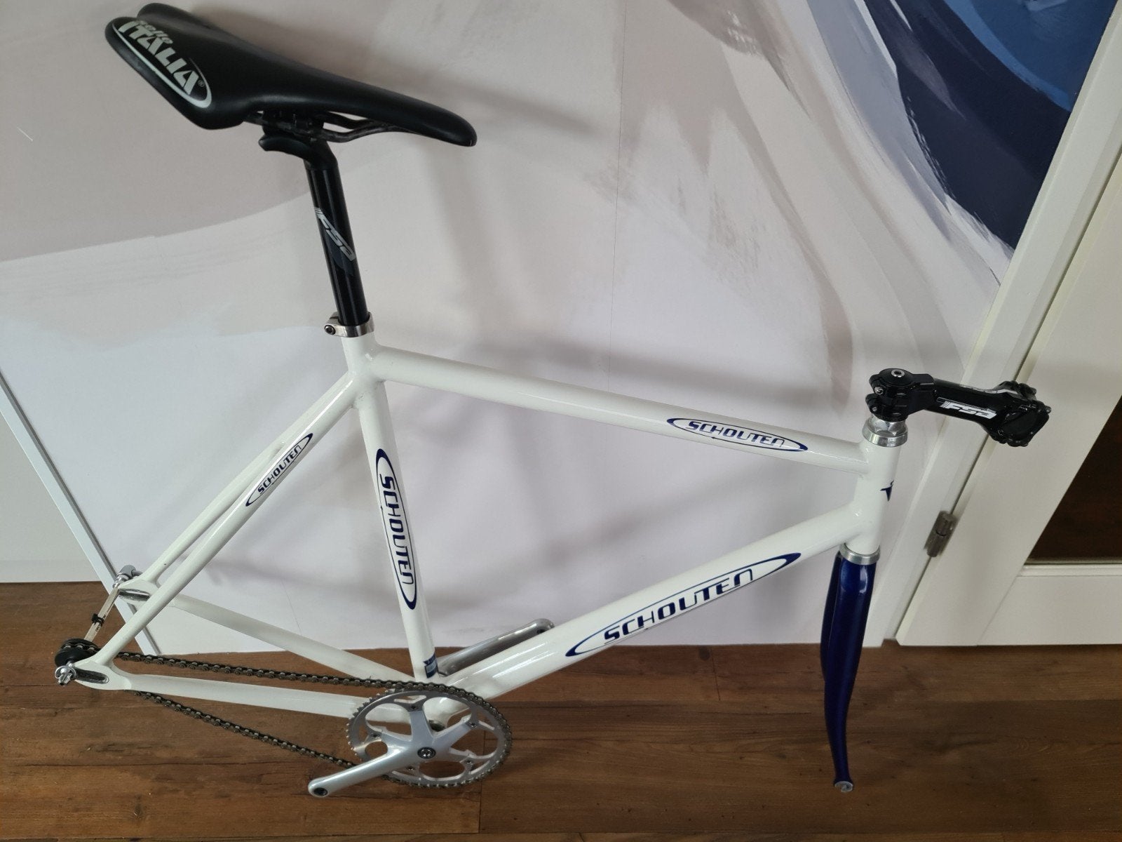 Te koop aluminium ultra light (Schouten) baanfiets, Overige merken, Aluminium, Ophalen of Verzenden, Zo goed als nieuw