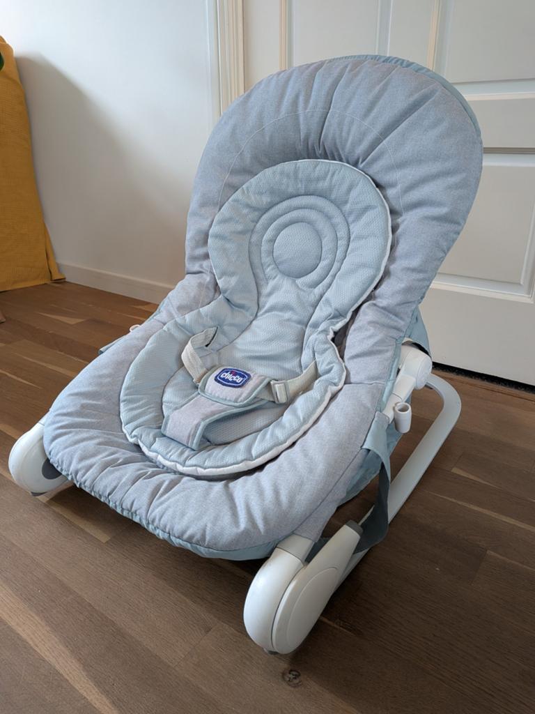 Mintgroene wipper Chicco, Kinderen en Baby's, Wipstoeltjes, Ophalen, Verstelbaar, Wipstoel, Zo goed als nieuw