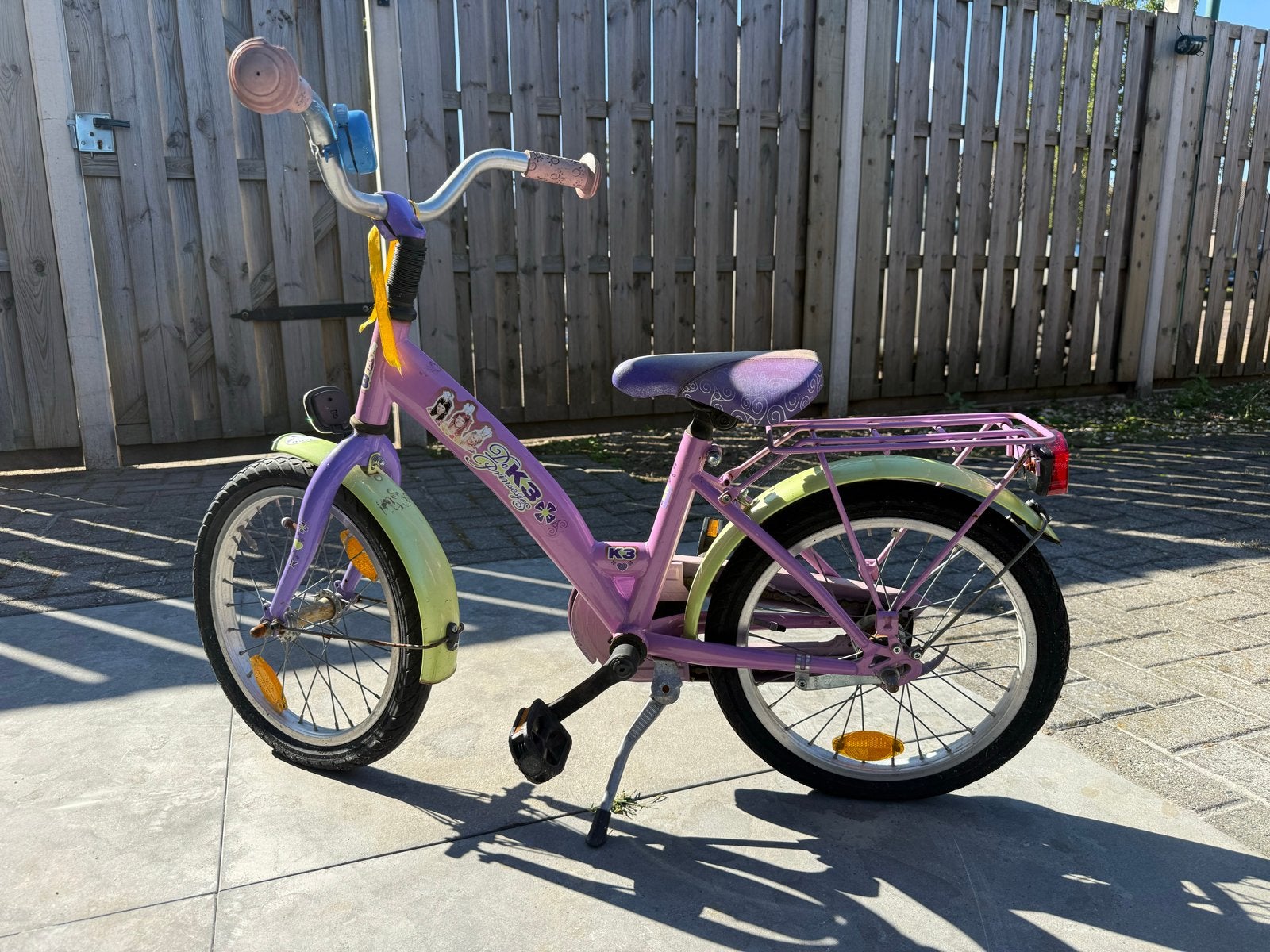 K3 Kinderfiets 16 inch, Fietsen en Brommers, Fietsen | Kinderfietsjes, Ophalen, Gebruikt, Terugtraprem, 16 tot 20 inch