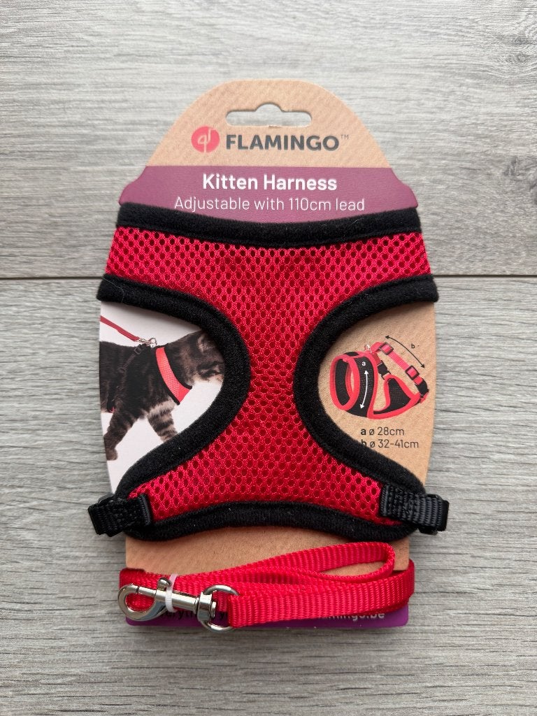 Flamingo kittenharnas, Ophalen of Verzenden, Nieuw