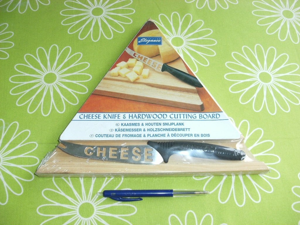 Nieuw: Kaasplankje met kaasmes, Overige typen, Ophalen of Verzenden, Nieuw, Hout