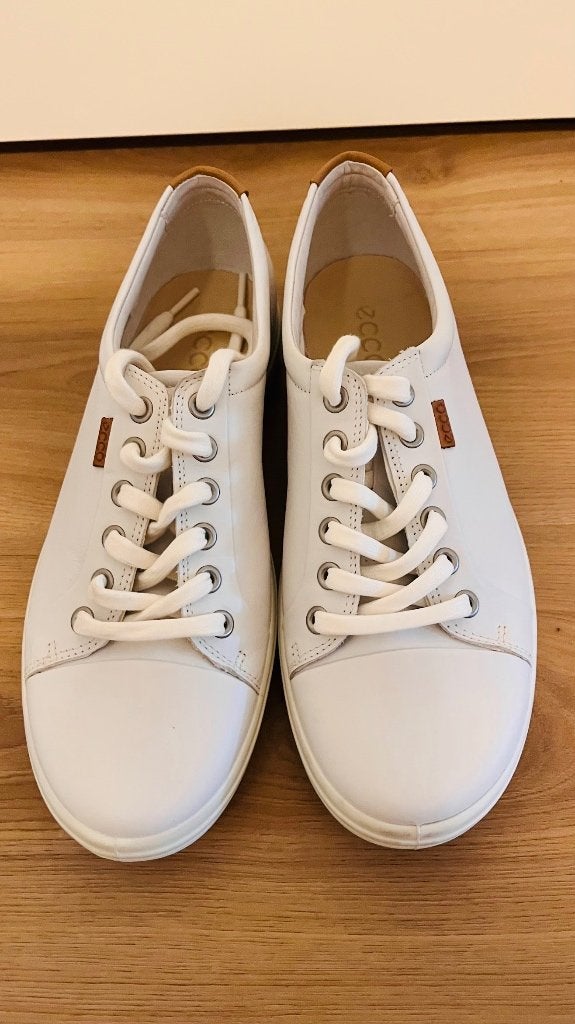 ECCO sneakers wit leer - Maat 40, Wit, ECCO, Ophalen of Verzenden, Sneakers of Gympen