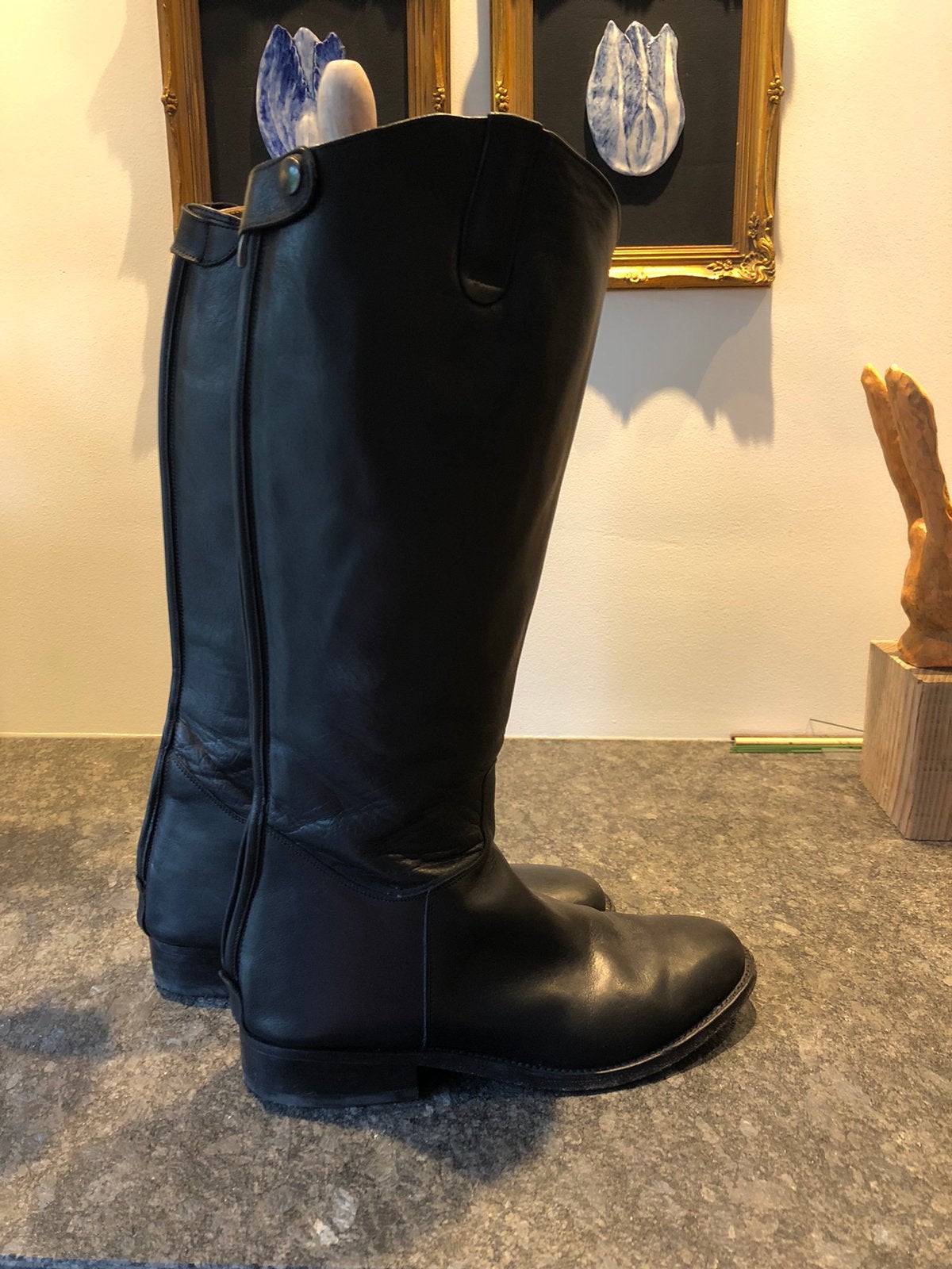 Rijlaarzen, Dieren en Toebehoren, Dressuur, Ophalen of Verzenden, Zo goed als nieuw, Zwart