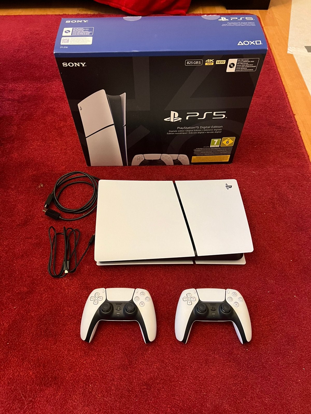 Playstation 5 | Digital Edition | 825GB | 2 contr + Garantie, Spelcomputers en Games, Spelcomputers | Sony PlayStation Consoles | Accessoires