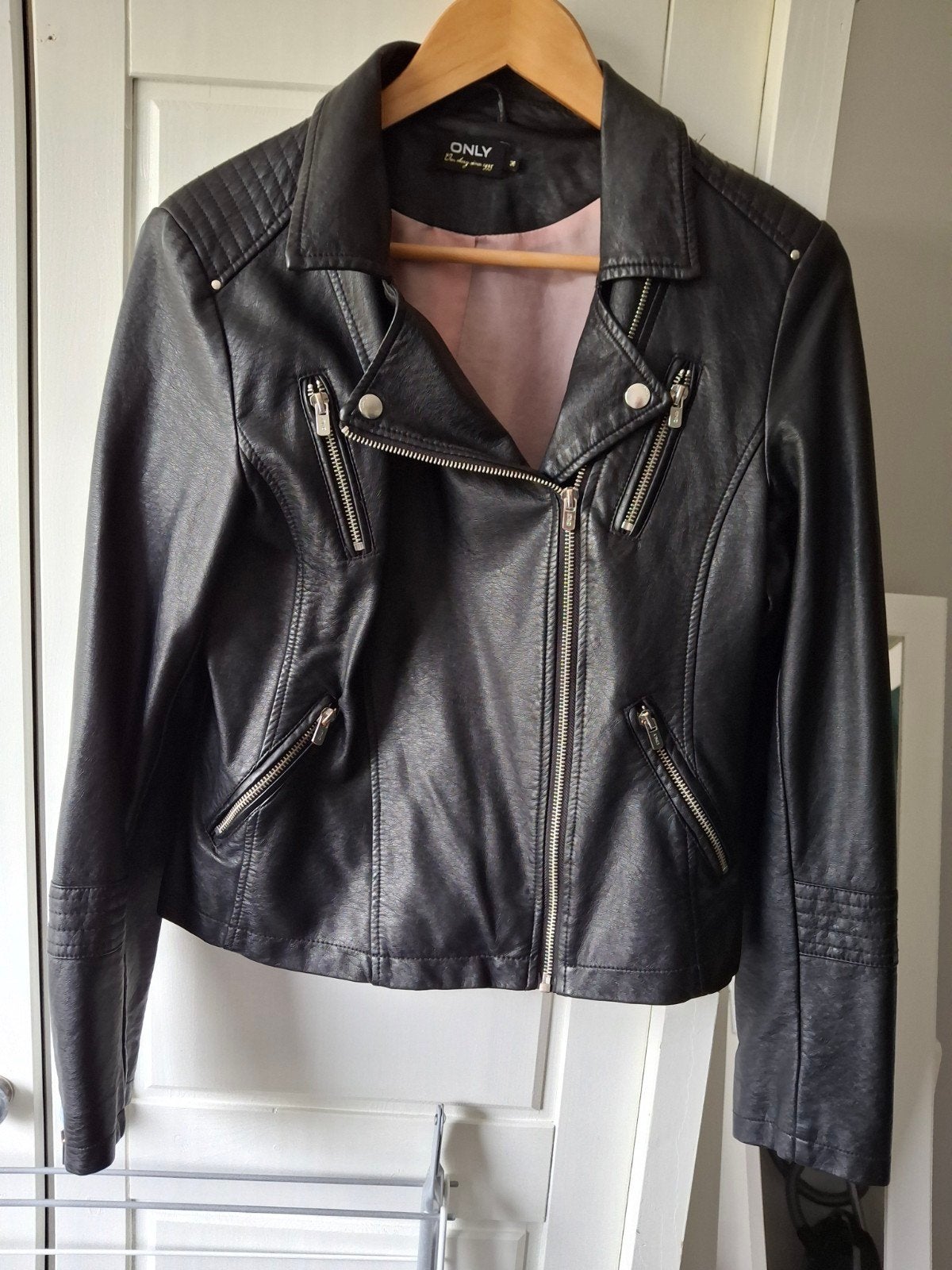 ONLY Zwart Bikerjack Maat S, Zwart, Ophalen of Verzenden, Maat 36 (S), ONLY