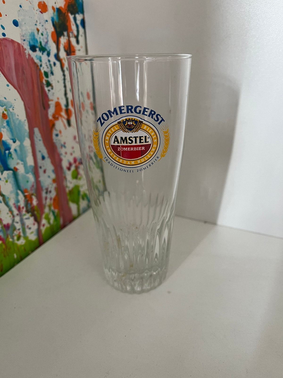 Amstel zomergerst bierglazen set van 6 glazen, Verzamelen, Ophalen of Verzenden, Nieuw, Glas of Glazen, Amstel