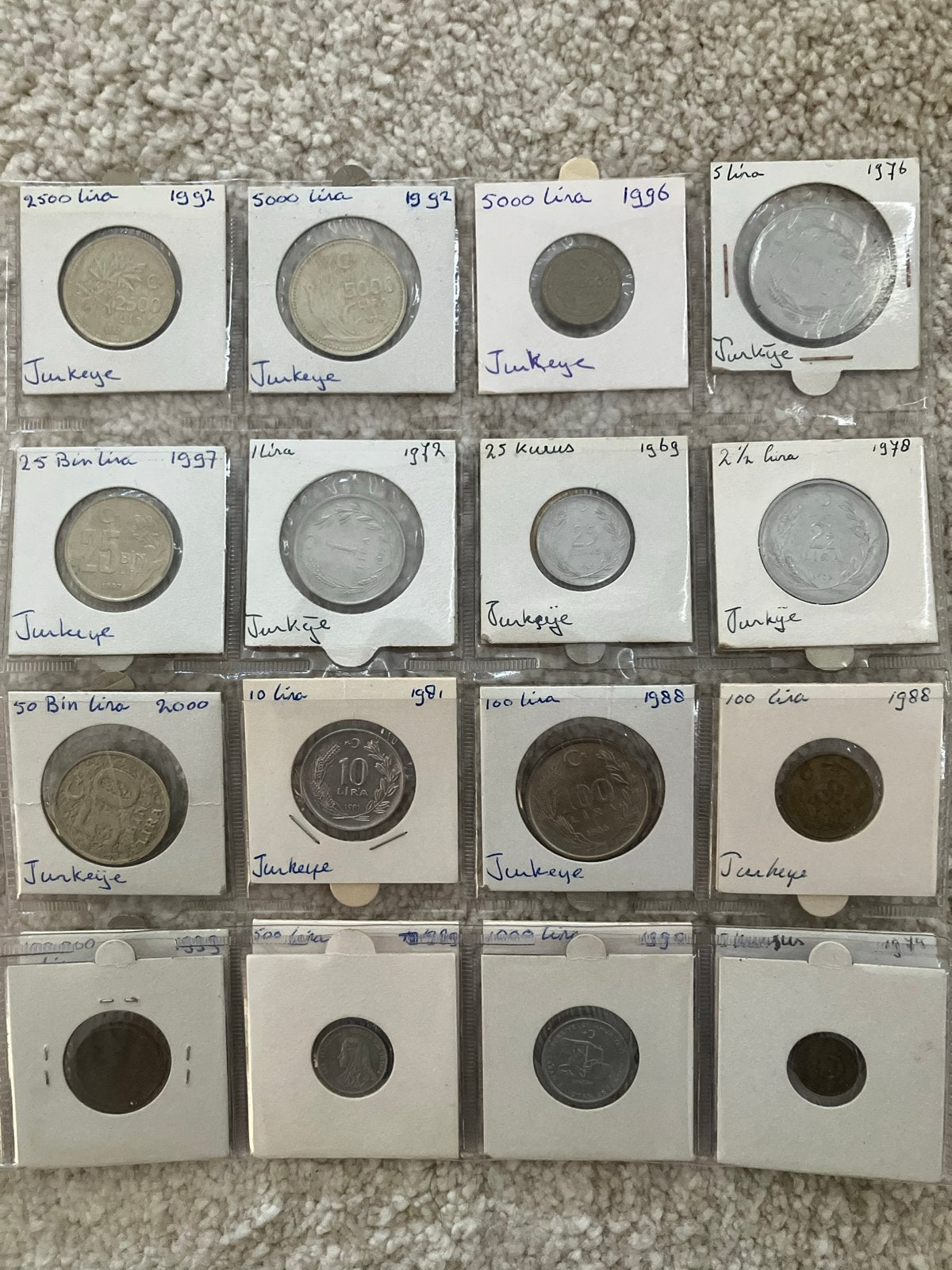 Collectie Turkse munten - Diverse jaren en waarden, Ophalen of Verzenden, Midden-Oosten, Setje