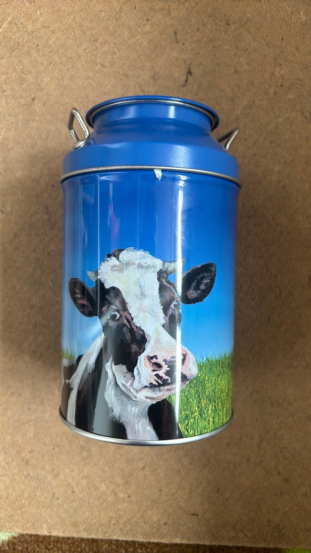 Boerderij koeien spaarpot, Ophalen of Verzenden, Zo goed als nieuw, Metaal of Blik