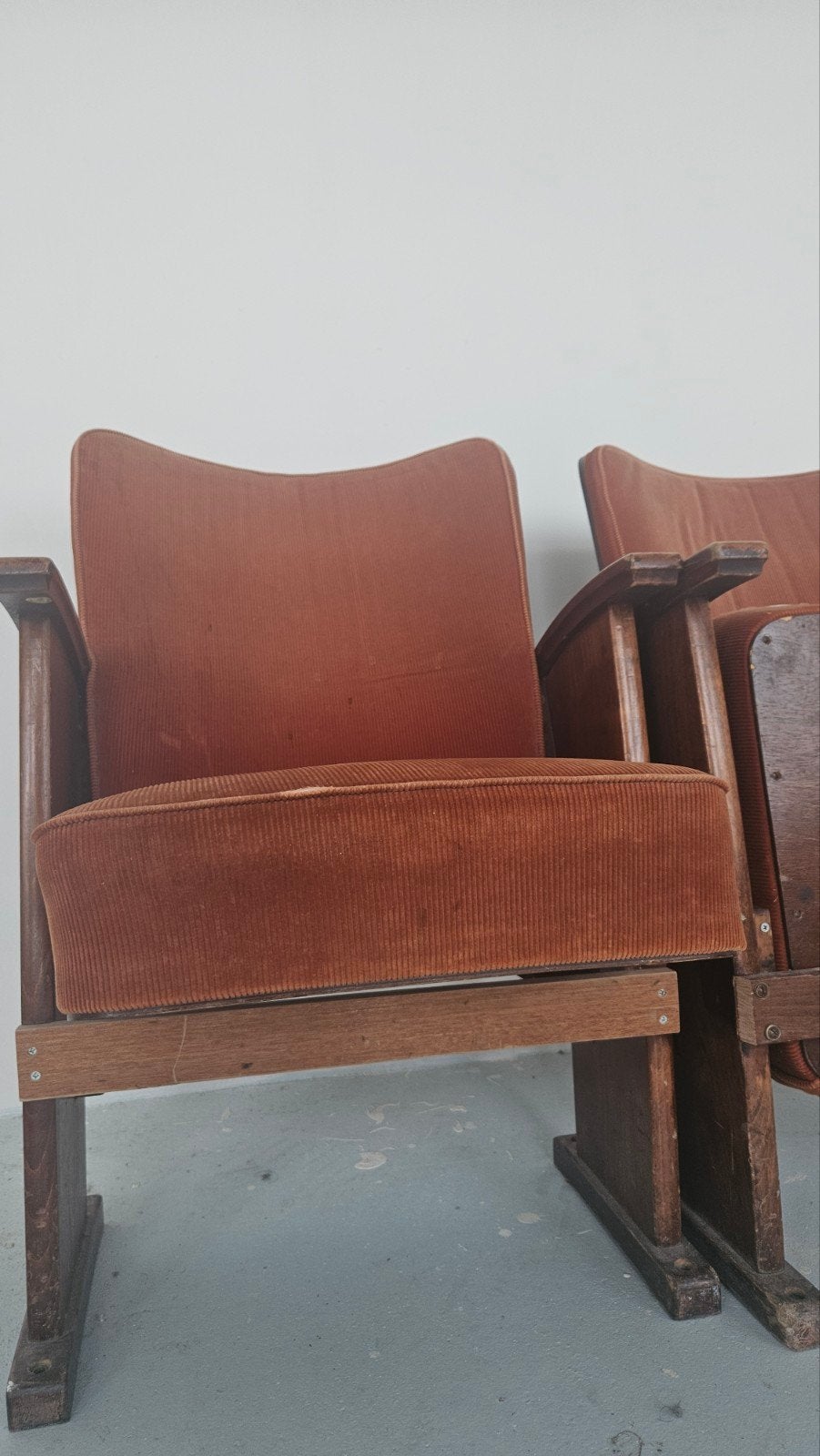 Vintage Tusseling's Bioscoopstoelen - Set van 2, Antiek en Kunst, Ophalen of Verzenden
