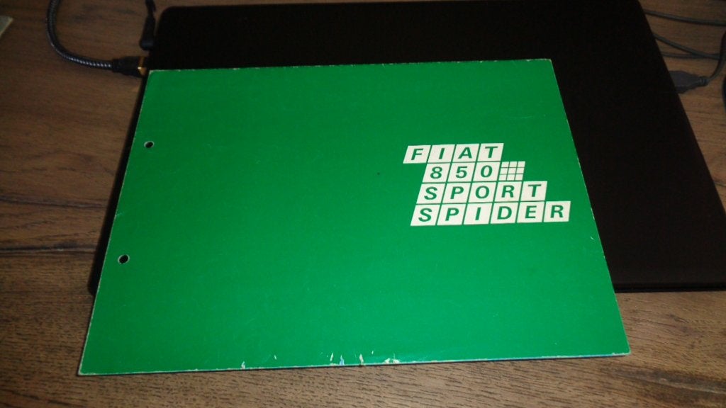 Folder FIAT 850 SPORT SPIDER     2-1969, Verzenden, Gelezen, Overige merken