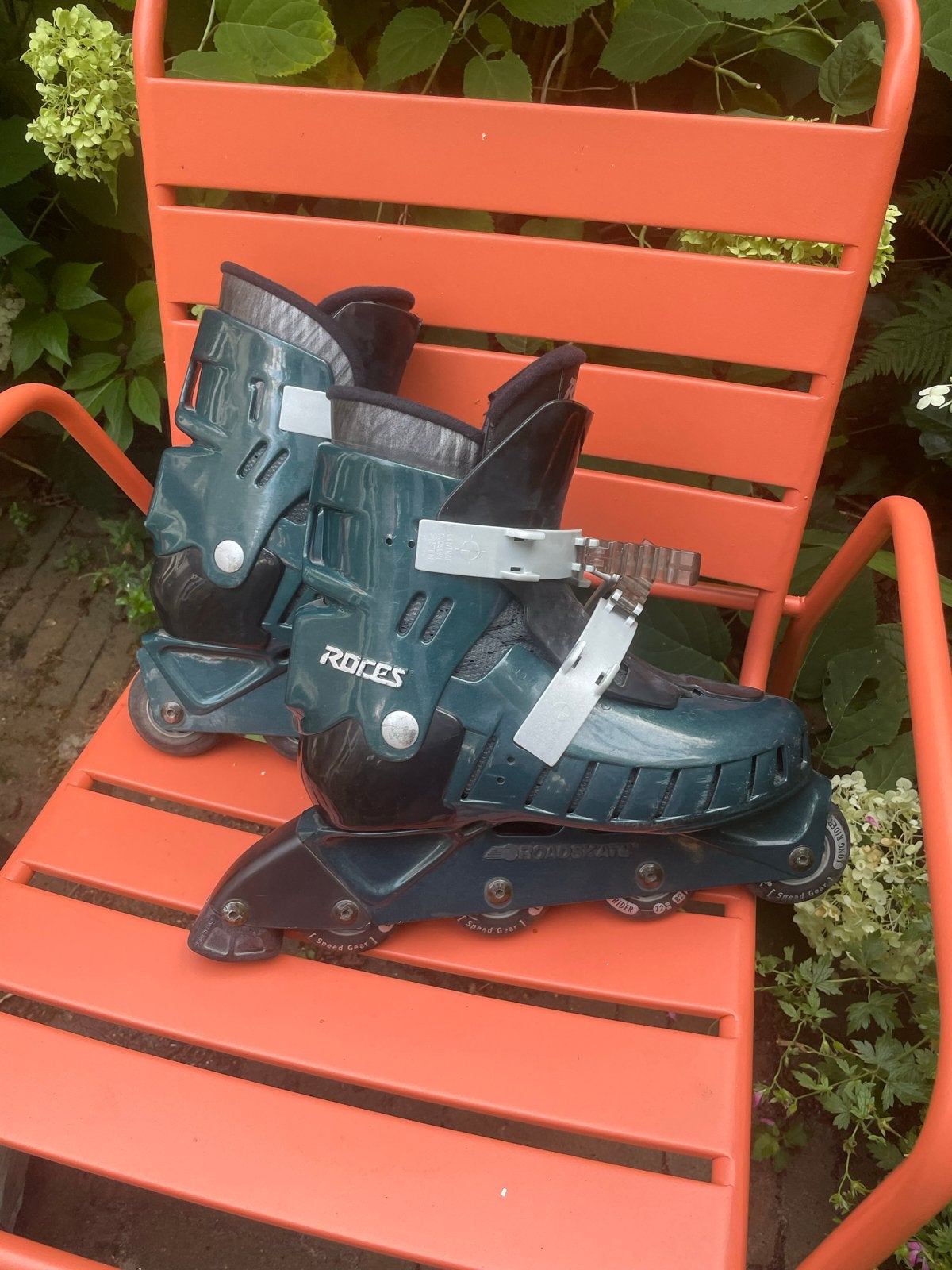 Roces NRT Tokyo Inlineskates - Donkergroen - Maat 39/40, Gebruikt, Roces, Ophalen of Verzenden, Inline skates 4 wielen