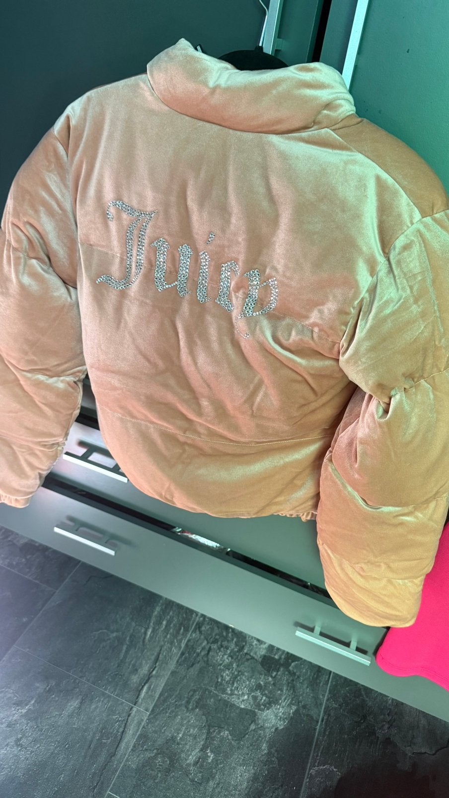 Juicy couture dames winter jas fluweel velvet beige nude, Kleding | Dames, Ophalen of Verzenden, Nieuw, Maat 34 (XS) of kleiner