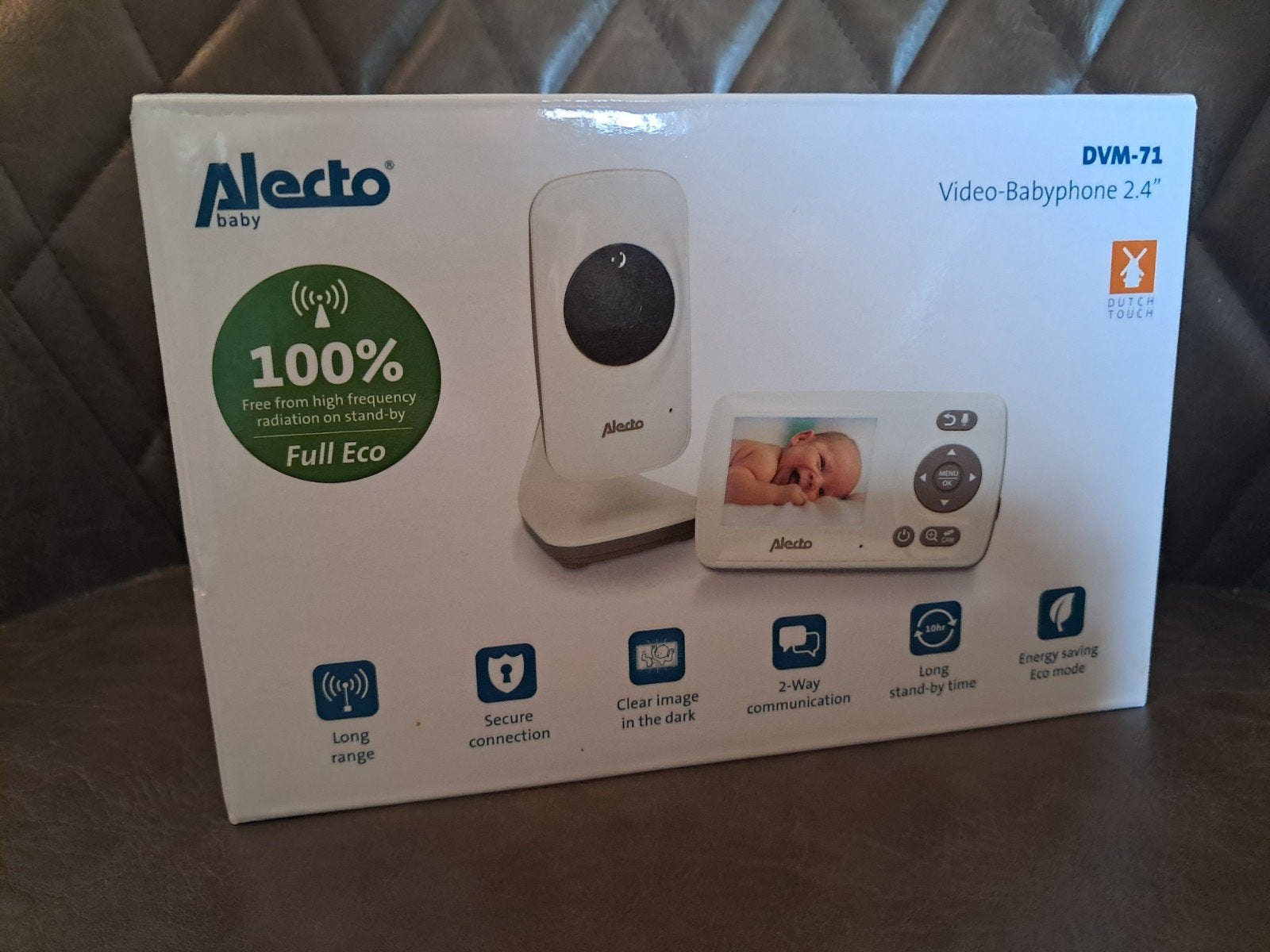 Alecto Baby DVM-71 Video Babyfoon 2.4" Full Eco, Kinderen en Baby's, Ophalen of Verzenden, Gebruikt, 250 meter of meer, Camera