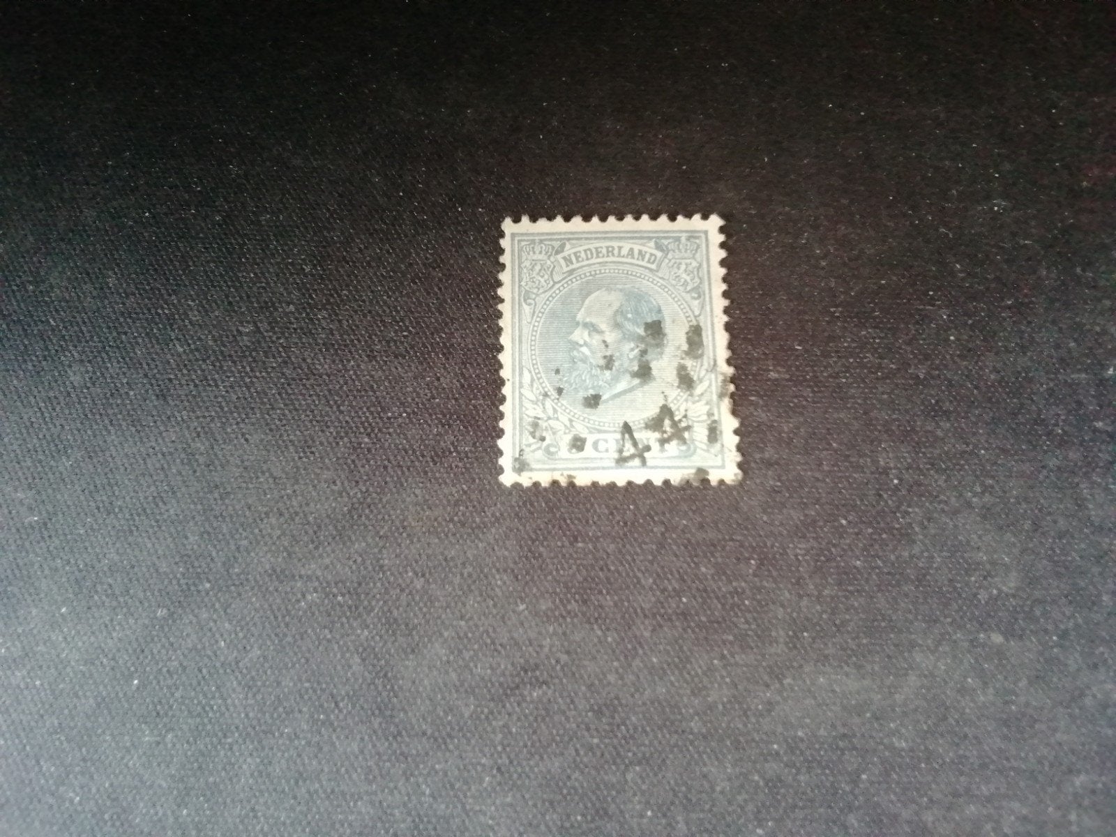 48 NEDERLAND WILLEM III PLAATFOUT 19P GESTEMPELD, Postzegels en Munten, Postzegels | Nederland, Ophalen of Verzenden, T/m 1940