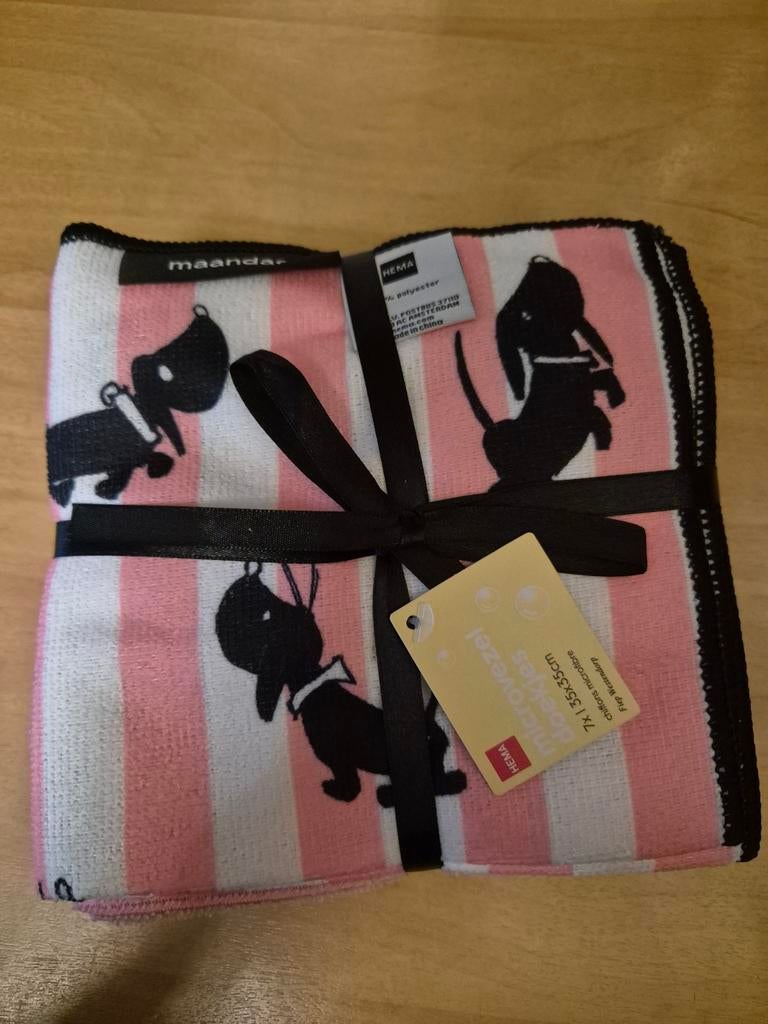 Nieuw 7 microvezel vaatdoekjes hema takkie en siepie, Huis en Inrichting, Ophalen of Verzenden, Overige typen