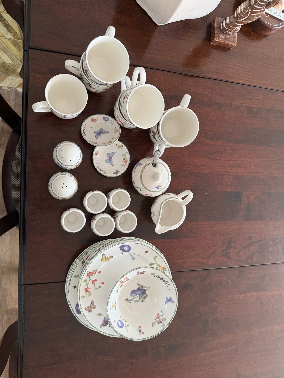 Janneke Brinkman Servies - Uitgebreide Set fruit & flowers, Gebruikt, Overige merken, Landelijk/Boerenbont, Ophalen of Verzenden
