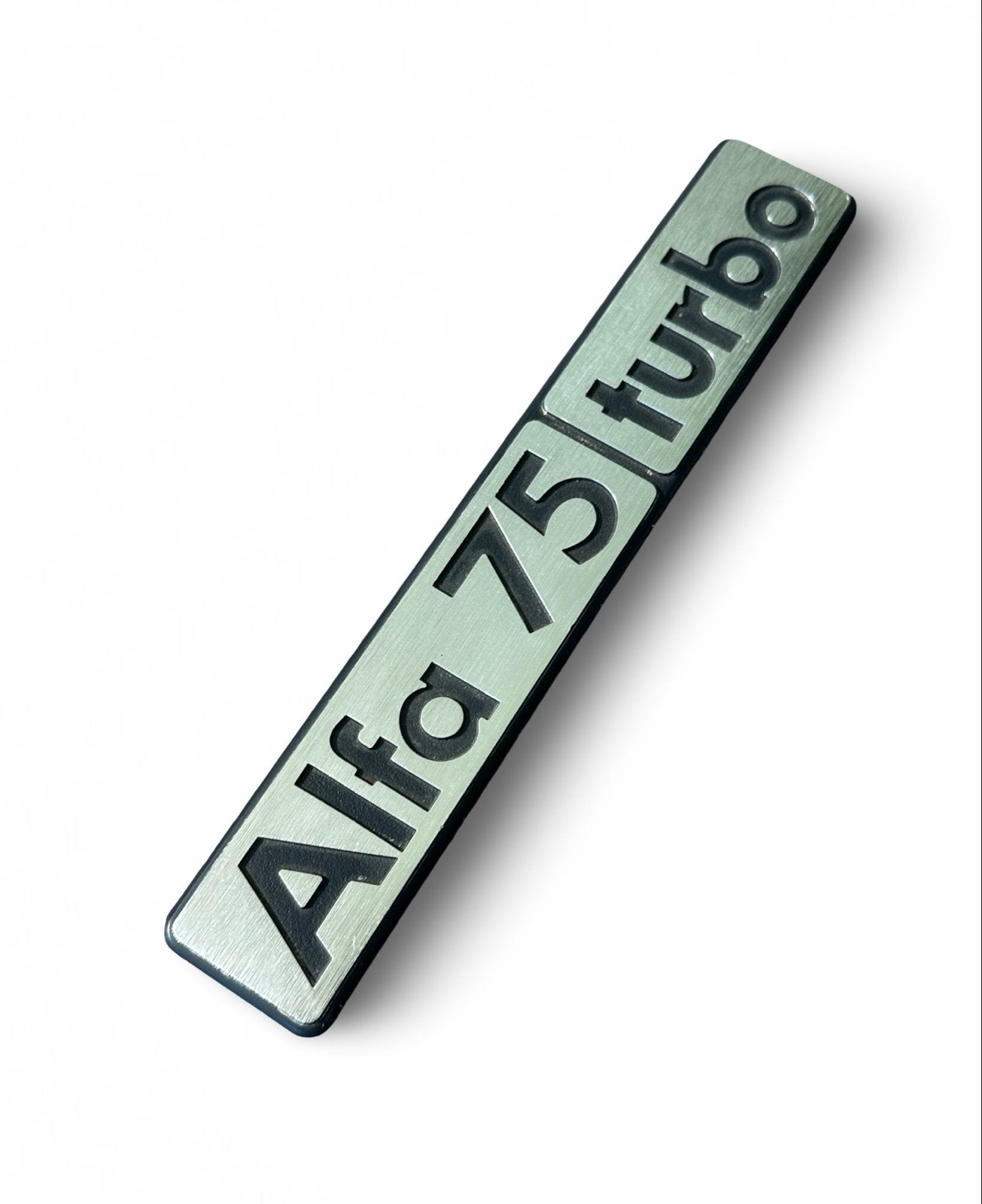 Alfa 75 Turbo Embleem - onderdeel vintage classic car, Auto-onderdelen, Ophalen of Verzenden, Gebruikt, Alfa Romeo