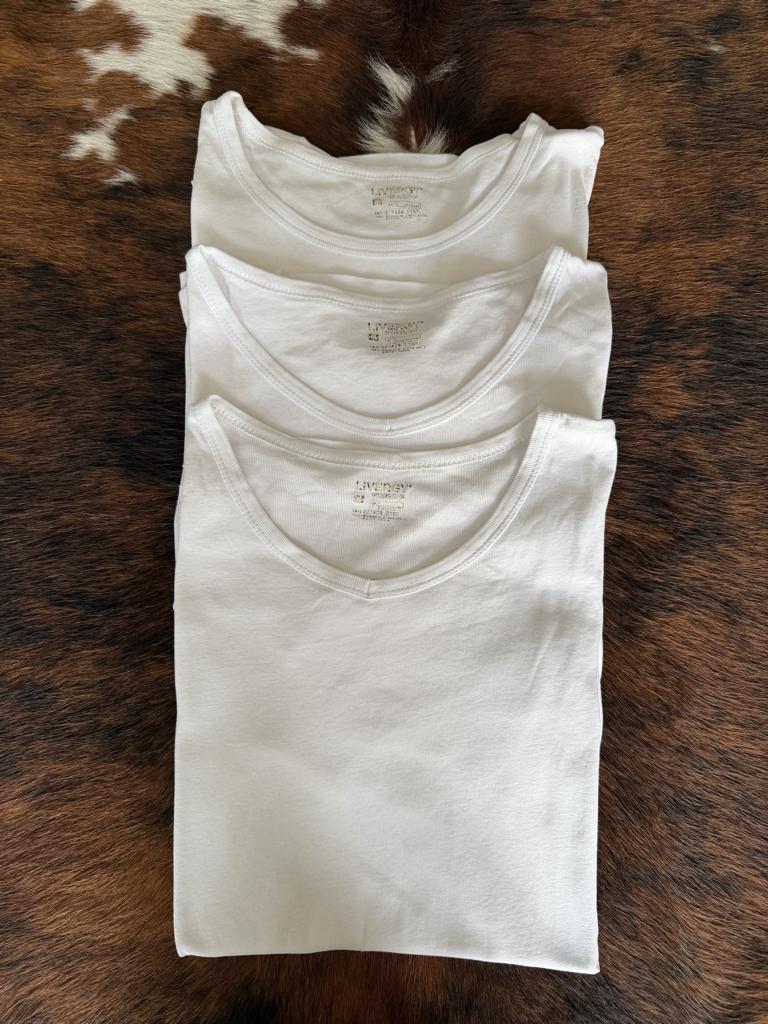 t-shirt - wit - maat M - 3 stuks  , Ophalen of Verzenden, Nieuw, Maat 48/50 (M), Wit