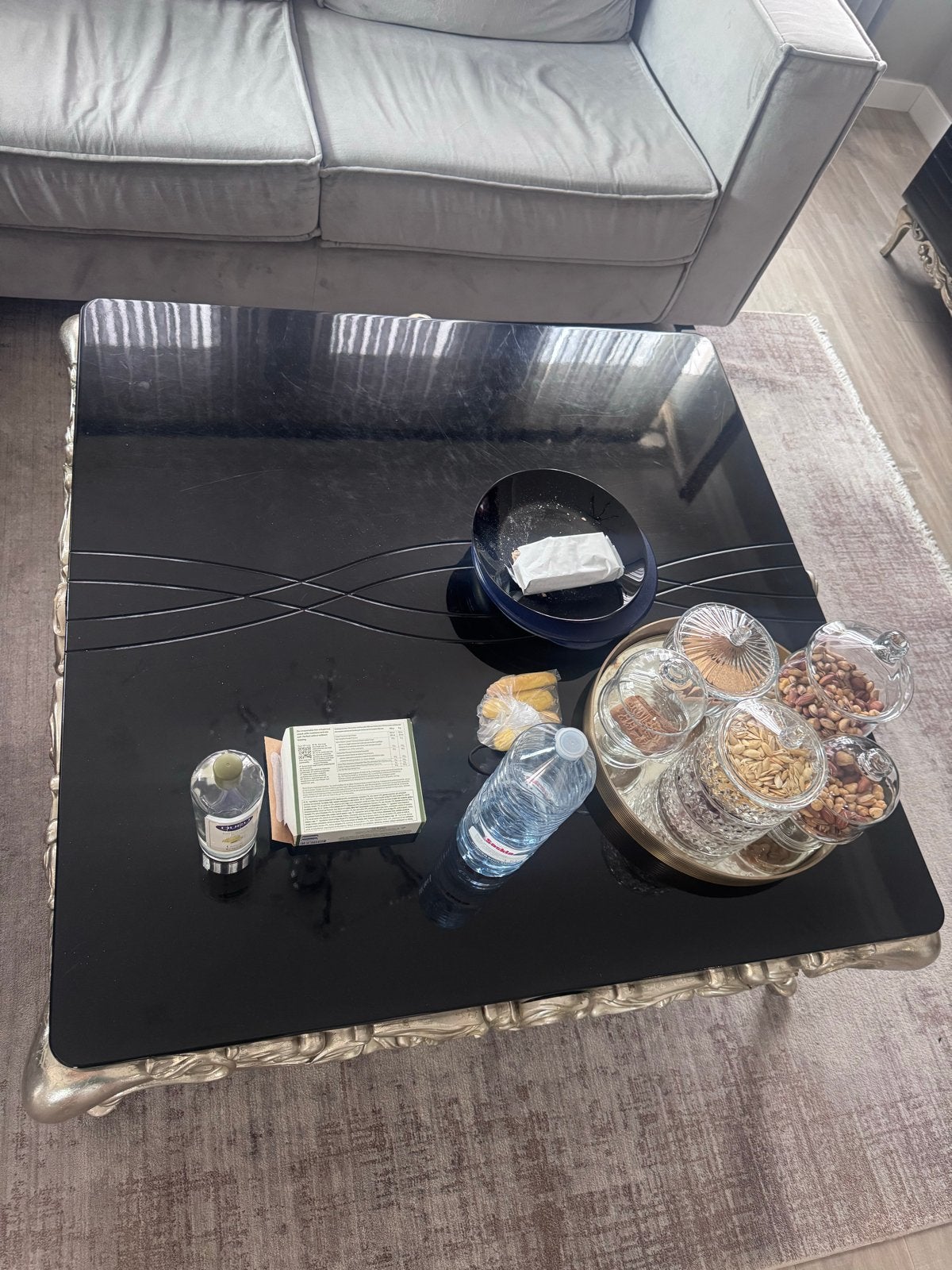 Luxe/ barok woonkamer set, Ophalen, 100 tot 150 cm, Vierkant, Tot twee personen