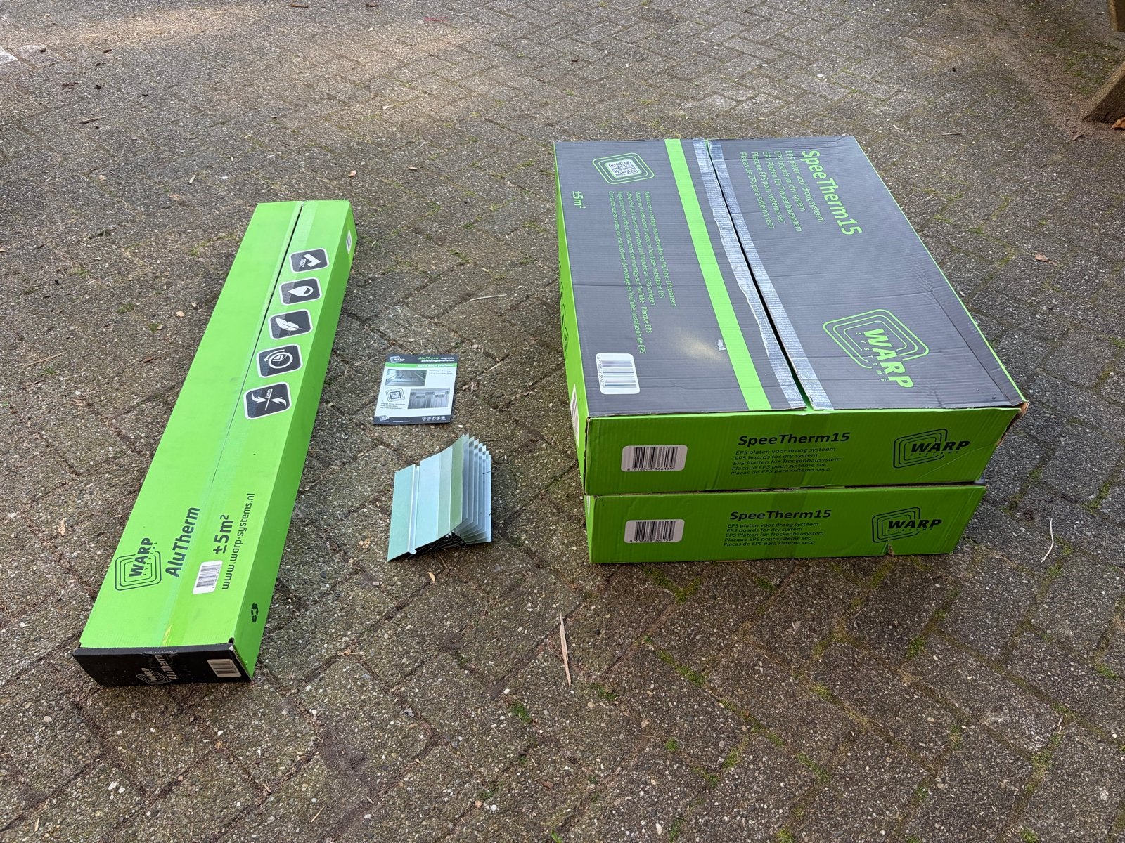 WARP SpeeTherm15 EPS platen en 17st AluTherm profielen, Minder dan 30 cm, Overige typen, Nieuw, Minder dan 60 cm