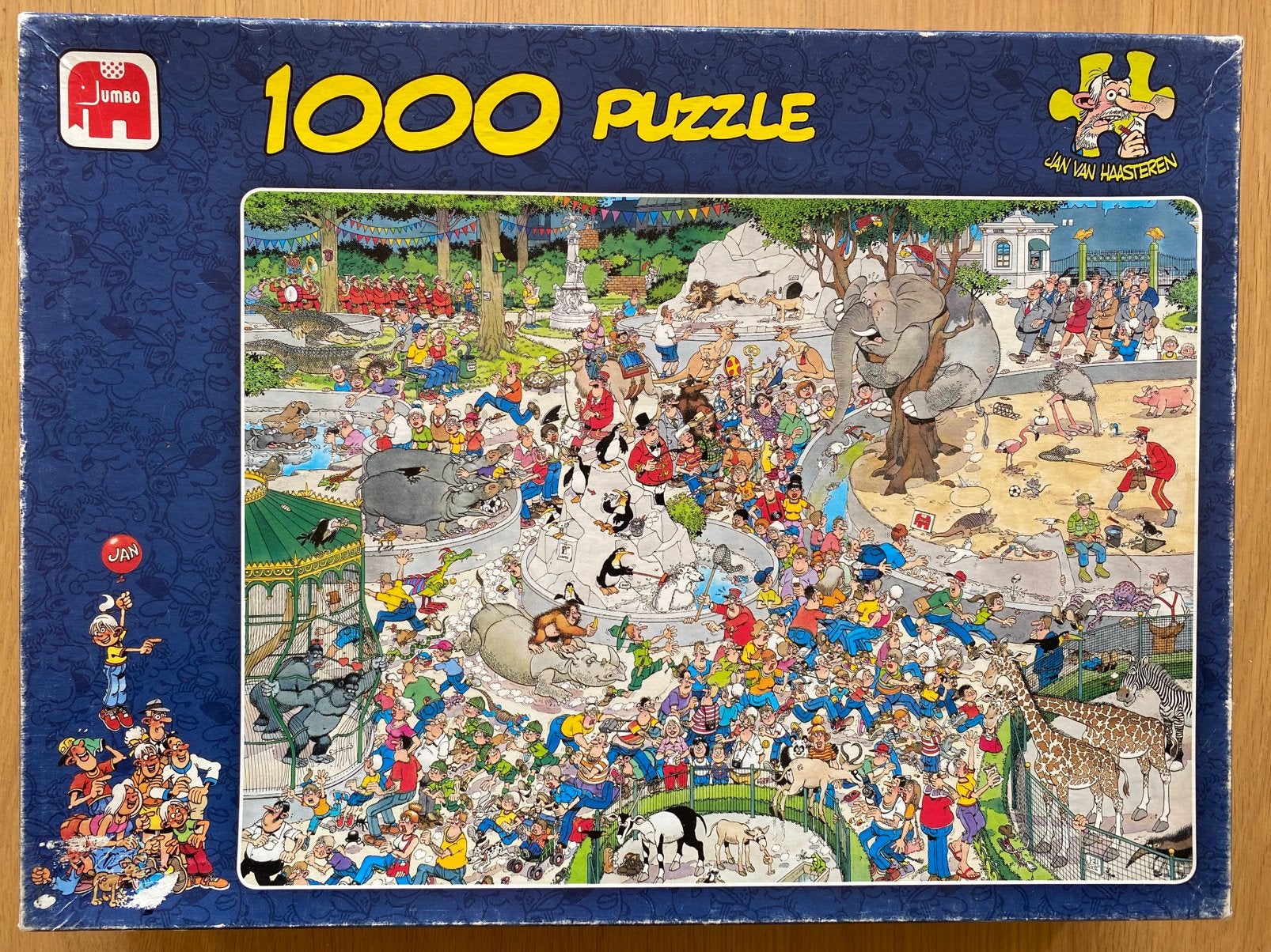 Jan van Haasteren - Dierentuin Artis - 1000 stukjes, Ophalen, 500 t/m 1500 stukjes, Zo goed als nieuw, Legpuzzel