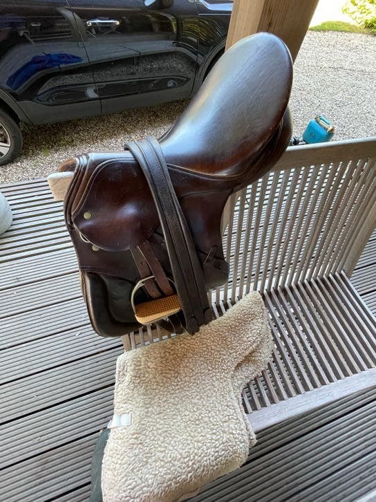 Rijzadel, boom-maat 28 cm, Dieren en Toebehoren, Paarden en Pony's | Zadels, Ophalen, Zo goed als nieuw, Dressuur