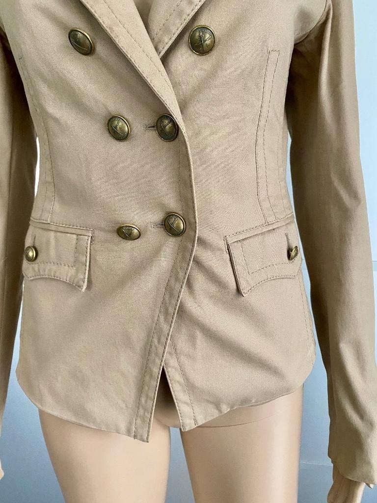 E847 Drykorn: maat 2=36=S jasje blazer colbert beige, Drykorn, Beige, Ophalen of Verzenden, Zo goed als nieuw