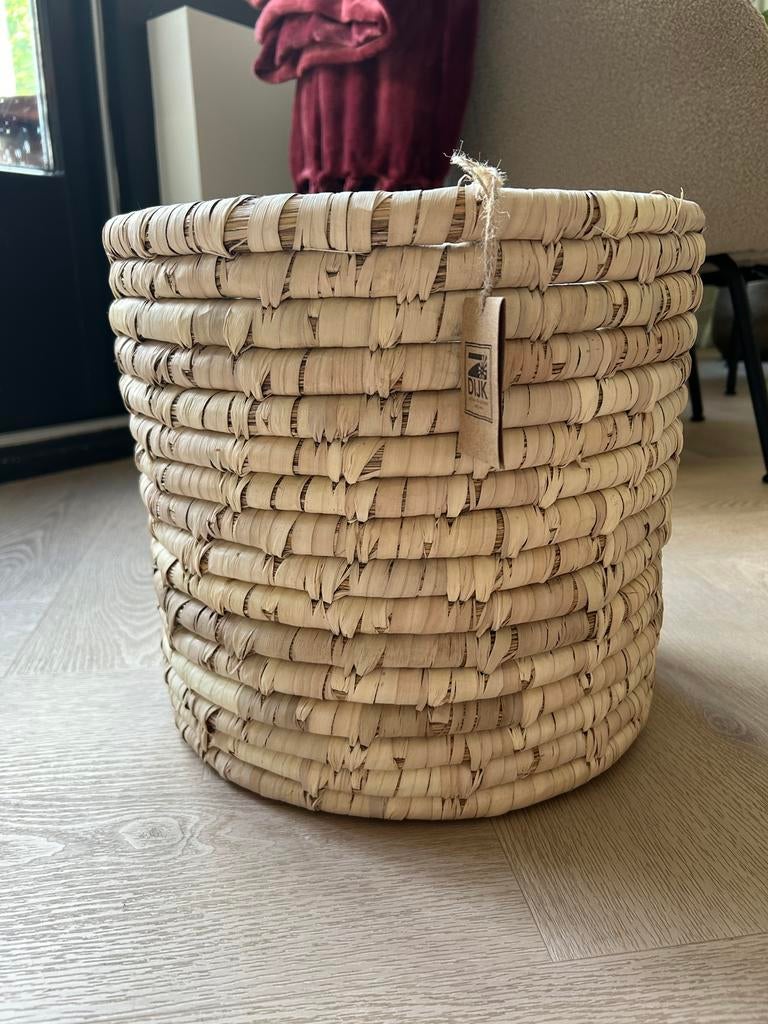 Mand voor plant / bloempot, Ophalen of Verzenden, Zo goed als nieuw, Rond, Overige materialen