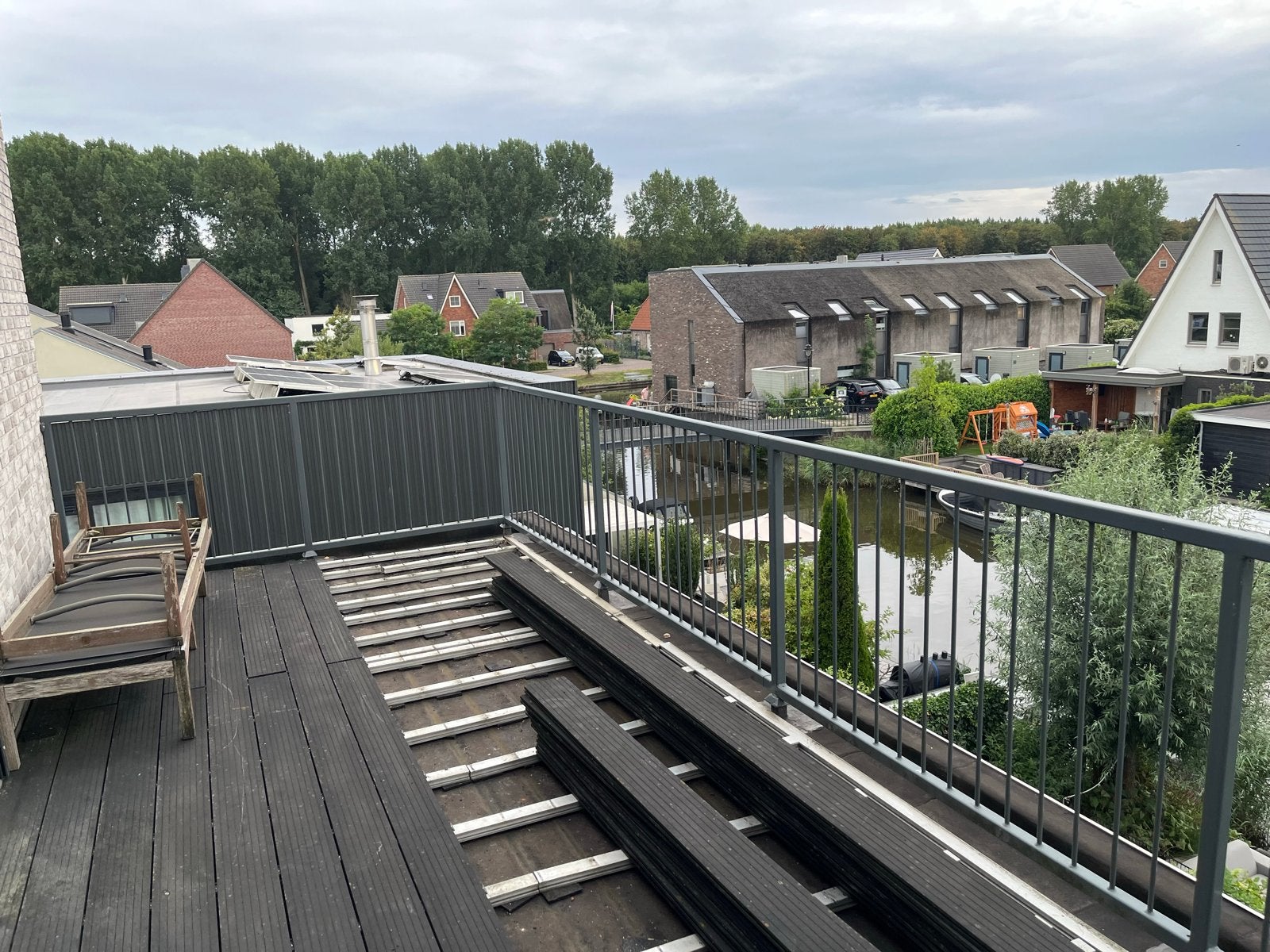 Gegalvaniseerd balkonhekwerk RAL 7043 6,5 meter breed, Ophalen, Gebruikt, IJzer, Overige typen