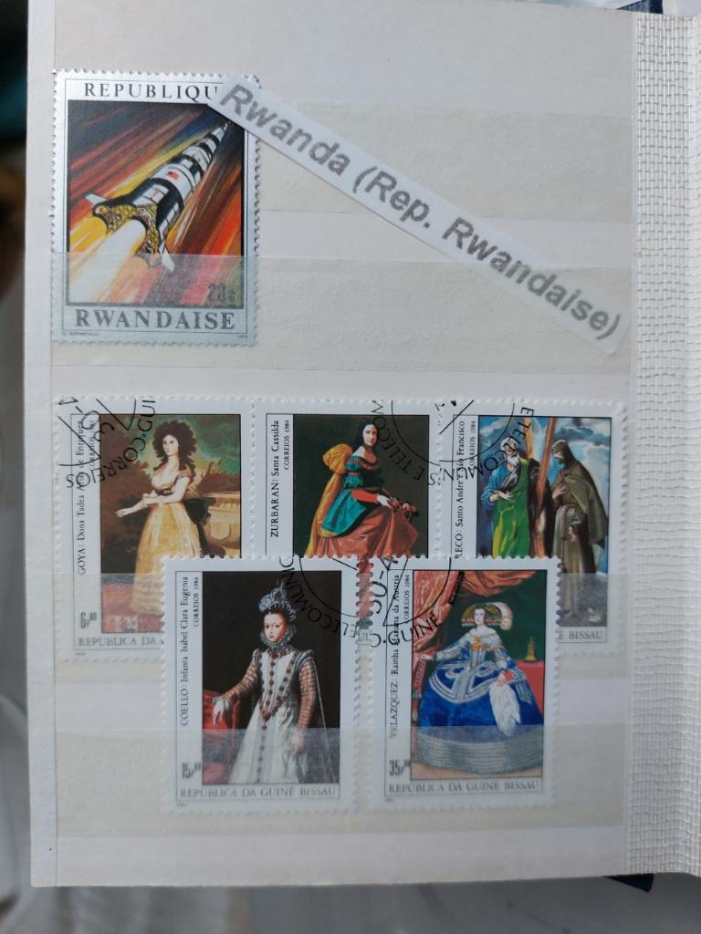 Postzegel verzameling 6 postzegels Rwanda waarvan 1 POSTFRIS, Ophalen of Verzenden, Overige landen, Gestempeld