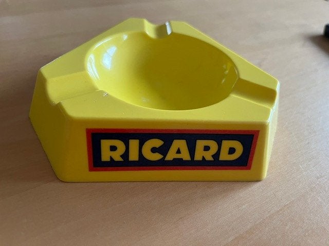 vintage asbak Ricard, Ophalen of Verzenden, Zo goed als nieuw, Asbak