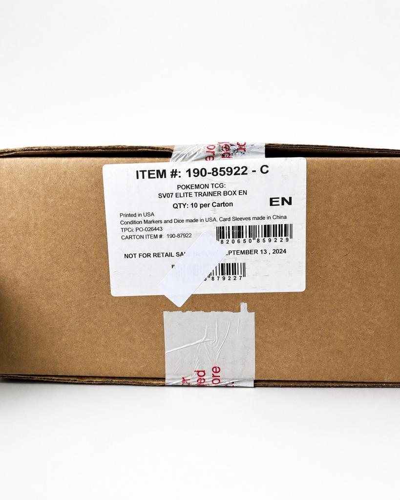 Pokémon Stellar Crown ETB Sealed Case 10x SV07, Ophalen of Verzenden, Nieuw, Boosterbox, Foil