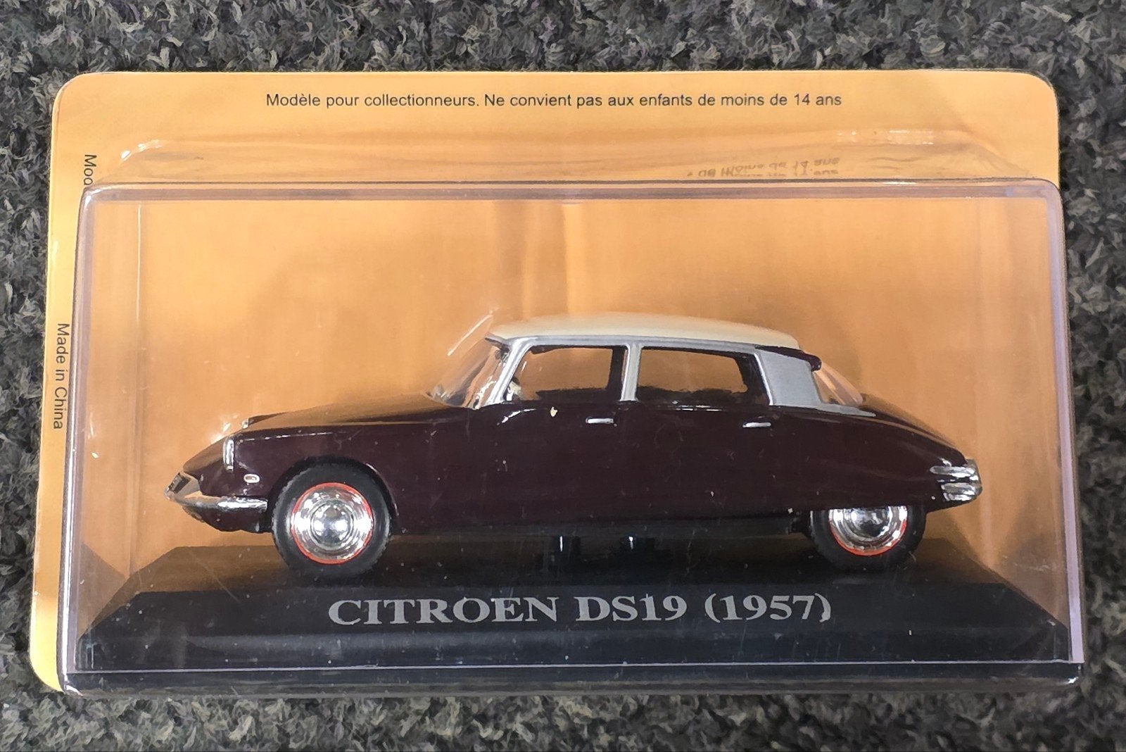 Atlas 1:43 Citroën DS 19 1957 Diep-Paars Modelauto Geseald!, Ophalen of Verzenden, Nieuw, Auto, Overige merken