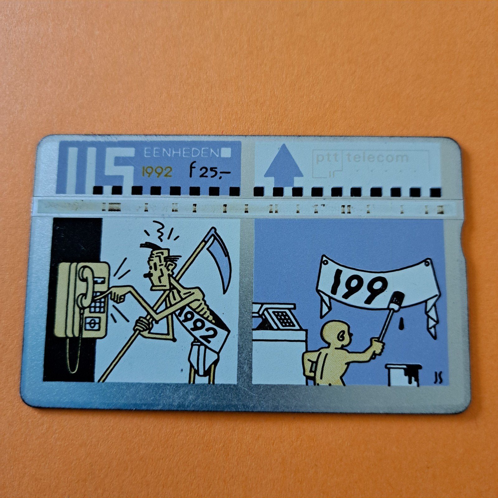 Vintage PTT Telecom telefoonkaart, Verzamelen, Telefoonkaarten, Ophalen of Verzenden, Nederland