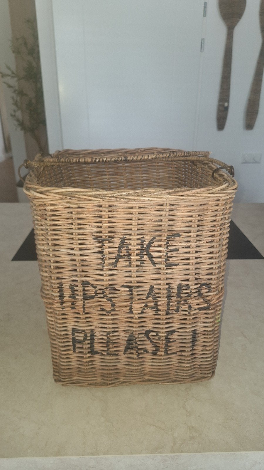 take upstairs please trap mand rotan, Ophalen, Gebruikt, Mand, Vierkant