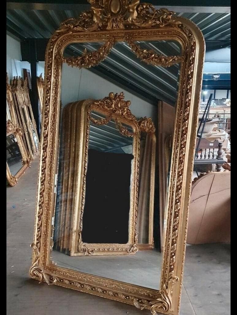 GROOT ASSORTIMENT ANTIEKE BROCANTE SPIEGELS, Ophalen of Verzenden
